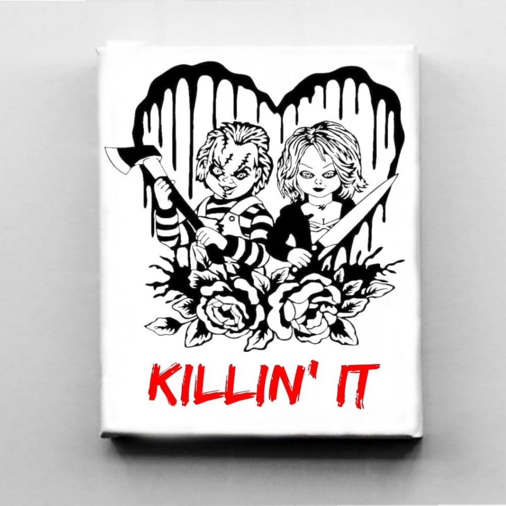 Chucky & Tiffany Inspired Canvas Art